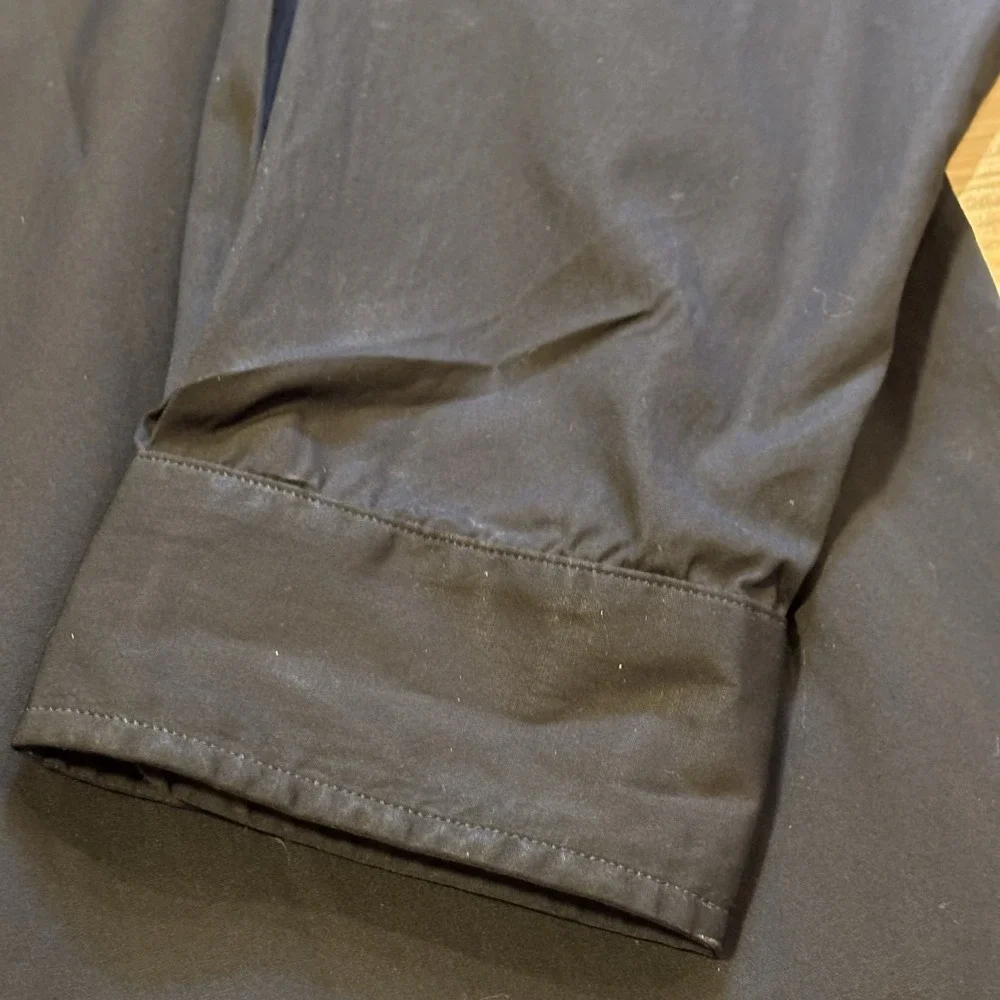 Frank & Eileen Womens XL Oversized Victoria Tuxedo Button Up Shirt Black Top - Picture 11 of 15